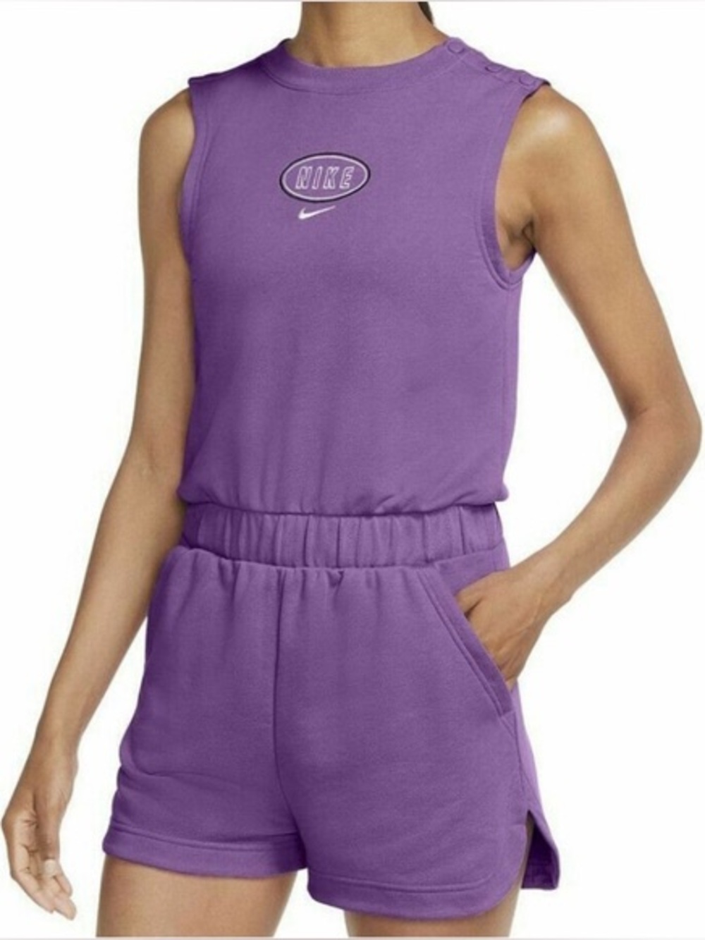 Nike Purple Sweatsuit Romper